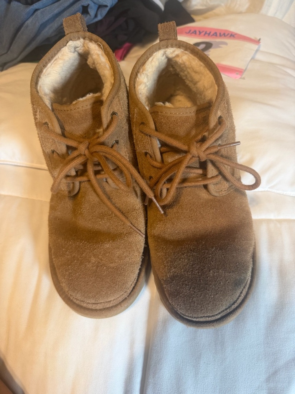 Women’s Brown Suede Winter Ankle Boots with Plush Lining